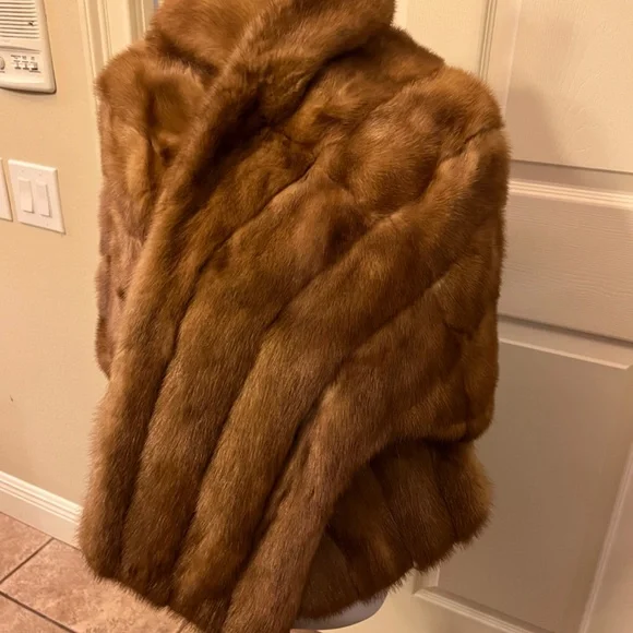 Vintage Elegant Fur Stole handmade, 50s? 60s? likely mink - Picture 2 of 7